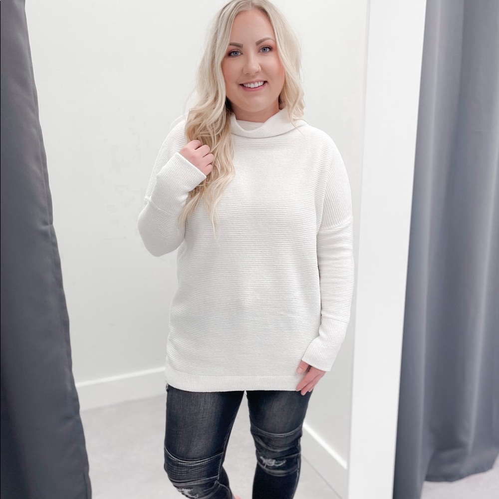 “Jillie” Ottoman Sweater by R&D Style from Ash & Antler in Snow White